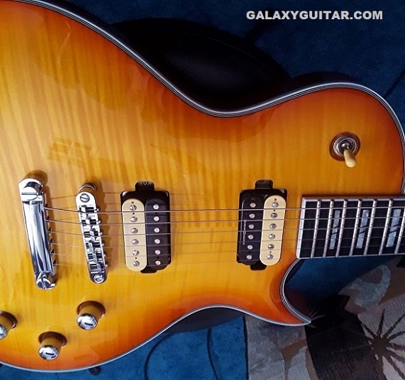 SG Guitar With Flamed Maple Top
